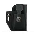 Men’s Single Shoulder Cow Leather Waterproof Anti Theft Waist Bag – Thumbnail 4