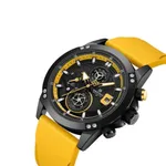 Naviforce 8033 Luxury Military Sports Quartz Analog Men's Watch – Dial Color: Yellow, Strap Color: Yellow – Thumbnail 2