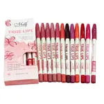 Menow True Waterproof Lips Lip Liner 12 pcs Pencil Set – Thumbnail 1