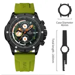 NAVIFORCE NF8034 Chronograph Multifunctional Waterproof Men’s Watch – Dial Color: Black, Strap Color: Green  – Thumbnail 5