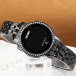 SKMEI 1669 Stainless Steel Analog Quartz Luxury Women's Watch – Dial Color: Black, Strap Color: Black – Thumbnail 2