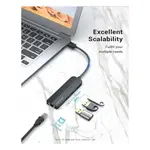 Vention CHPBB 3-Port USB 2.0 Hub with 100M Ethernet Lan Adapter – Thumbnail 3