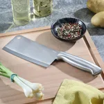 Oster Baldwyn 6" Cleaver Kitchen Knife Cutlery Stainless Steel Handle – Thumbnail 5