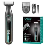 VGR V-360 Professional Blade Shaver with Dual-Sided Trimmer – Color: Green – Thumbnail 1