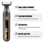 VGR V-360 Professional Blade Shaver with Dual-Sided Trimmer – Color: Orange – Thumbnail 2