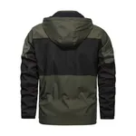 High Quality Twoil Jacket for Men with Hoode Black and Olives – Color: Black, Size: M – Thumbnail 2
