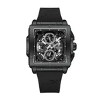 Naviforce 8064 Silicone Strap Quartz Analog Premium Sporty Men's Watch – Dial Color: Black, Strap Color: Black – Thumbnail 1