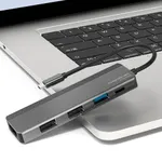 Yuanxin X-80505B Aluminium Multiport 5 in 1 Type C Hub – Thumbnail 3