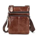 Genuine Leather Elegant Travel Waterproof Messenger Bag – Thumbnail 1