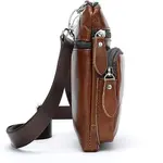 Genuine Leather Elegant Travel Waterproof Messenger Bag – Thumbnail 3