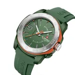 Naviforce 7112T Waterproof Comfortable Silicone Strap Quartz Sports Men Watch – Dial Color: Green, Strap Color: Green  – Thumbnail 2