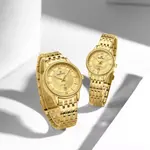 Naviforce NF8040 High Quality Stainless Steel Classic Quartz Fashion Couple's Watch – Dial Color: Gold, Strap Color: Gold  – Thumbnail 2