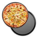 12 inch Stainless Steel Oven Baking Pizza Pan – Thumbnail 2