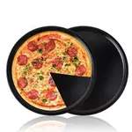 12 inch Stainless Steel Oven Baking Pizza Pan – Thumbnail 1