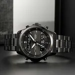 Skmei 2049 Analog Digital Dual Display Men's Watch – Dial Color: Black, Strap Color: Black – Thumbnail 3