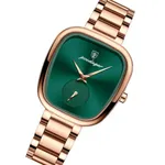 Poedagar 783 Luxury Stainless Steel Quartz Women’s Watch – Dial Color: Green, Strap Color: Rose – Thumbnail 2