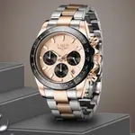LIGE 8937 Premium Analog Stainless Steel Luxury Men's Watch – Dial Color: Rose, Strap Color: Rose – Thumbnail 3