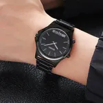 SKMEI 2120 Sport Waterproof Dual Display Digital Chrono Men's Watch – Dial Color: Black, Strap Color: Black – Thumbnail 4