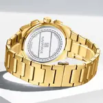 Naviforce NF8048 High Quality Stainless Steel Chronograph Classic Stylish Couple's Watch – Dial Color: Gold, Strap Color: Gold  – Thumbnail 2