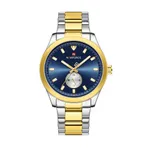 NAVIFORCE NF9231 High Quality Stainless Steel Waterproof Analog Men's Watch – Dial Color: Blue, Strap Color: Gold  – Thumbnail 1