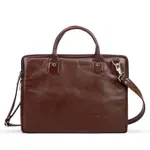 Men's 17.3 Inch Water-resistant Canvas Computer Office Work Bag – Color: Brown – Thumbnail 2