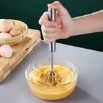 Stainless Steel Push Whisk for Home Hand Blender – Thumbnail 5