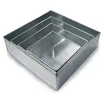 4 Pcs Set 6, 8, 10, and 12 Inch Square Shape Mold Cake Maker – Thumbnail 1