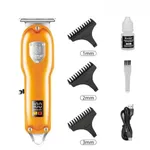 Kemei KM-026 Rechargeable Beard and Hair Clipper Trimmer For Men – Color: Yellow – Thumbnail 1