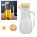 650ML High Borosilicate Glass Oil Bottle with Bamboo Lid – Thumbnail 2