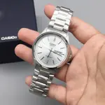 Casio MTP-1239D-1ADF Enticer Ion Plated Stainless Steel Strap Water Resistant Analog Men's Wristwatch – Dial Color: White, Strap Color: Silver – Thumbnail 4