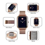 Skmei 9187 Elegant Stainless Steel Quartz Waterproof Men's Watch – Dial Color: Rose, Strap Color: Rose – Thumbnail 3