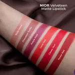 NIOR Velveteen Matte Lipstick Classic Red Long lasting cosmetic – Thumbnail 3