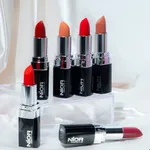 NIOR Velveteen Matte Lipstick Classic Red Long lasting cosmetic – Thumbnail 4