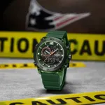 Naviforce 6104 Digital Analog Silicone Strap Waterproof Sporty Men's Watch – Dial Color: Green, Strap Color: Green  – Thumbnail 2