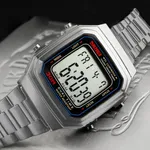 Skmei 1337 Stainless Steel Square Men's Watch – Dial Color: Black, Strap Color: Silver – Thumbnail 4