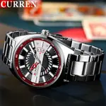 Curren 8403 High-Quality Stainless Steel Fashionable Men's Watch – Dial Color: White, Strap Color: White – Thumbnail 4