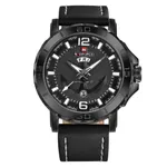NAVIFORCE NF9122 Classic Japan Movement Waterproof Casual Men's Watch – Dial Color: White, Strap Color: Black – Thumbnail 1