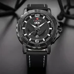 NAVIFORCE NF9122 Classic Japan Movement Waterproof Casual Men's Watch – Dial Color: White, Strap Color: Black – Thumbnail 3