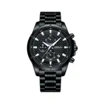 CRRJU 2308 Luxury Redefined Stainless Steel Analog Quartz Men's Watch – Dial Color: Black, Strap Color: Black – Thumbnail 1