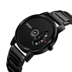 SKMEI 1260 Creative Pointer Stainless Steel Casual Men's Watch – Dial Color: Black, Strap Color: Black – Thumbnail 2