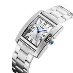 SKMEI 1284 Casual Stainless Steel Analog Women Watch – Dial Color: White, Strap Color: Silver – Thumbnail 2