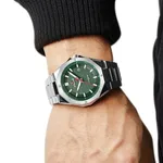 NAVIFORCE NF9200S Stainless Steel Analog Men's Watch – Dial Color: Green, Strap Color: Silver – Thumbnail 4