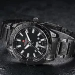 Naviforce NF9038 Luxury Quartz Stailness Steel Men's Watch – Dial Color: Black, Strap Color: Black – Thumbnail 4