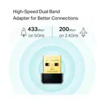 TP-Link Archer T2U Nano AC600 Dual Band Wi-Fi USB Adapter – Thumbnail 2