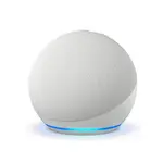 Amazon Echo Dot 5th Gen LED Display Smart Speaker with Clock – Color: White – Thumbnail 2