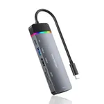 Yuanxin X-32036 6 in 1 Type-C RGB Hub – Thumbnail 1