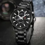 Naviforce NF9089 Stainless Steel Chronograph Multifunctional Classic Men's Watch – Dial Color: Black, Strap Color: Black – Thumbnail 5