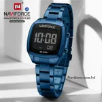 Naviforce 5047 Stainless Steel Calorie Mileage Digital Sporty Men's Watch – Dial Color: Black, Strap Color: Blue – Thumbnail 2