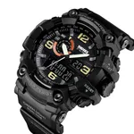 SKMEI 1520 Multifunction LED Light Waterproof Sport Men's Watch – Dial Color: Black, Strap Color: Black – Thumbnail 2