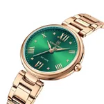 Naviforce 5030 Stainless Steel Luxury Quartz Wristwatch for Women – Dial Color: Green, Strap Color: Gold  – Thumbnail 2